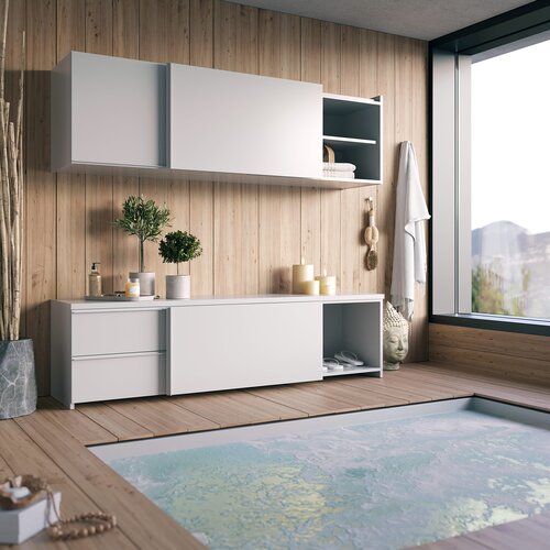 Salice S20 Floor Cabinet, Fixed Width System