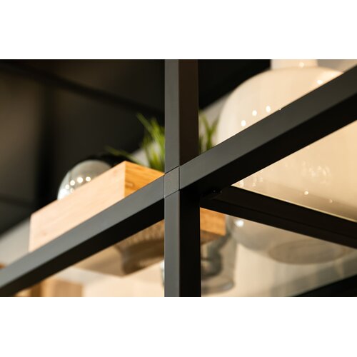 Float Aluminum Bar with Shelf Holder 2.8m Matte Black