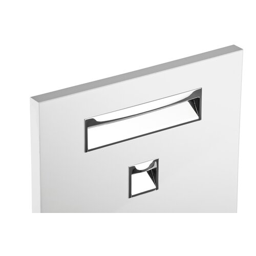 Wave Recessed Pull, 160mm, Polished Chrome