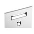 Wave Recessed Pull, 32mm, Polished Chrome