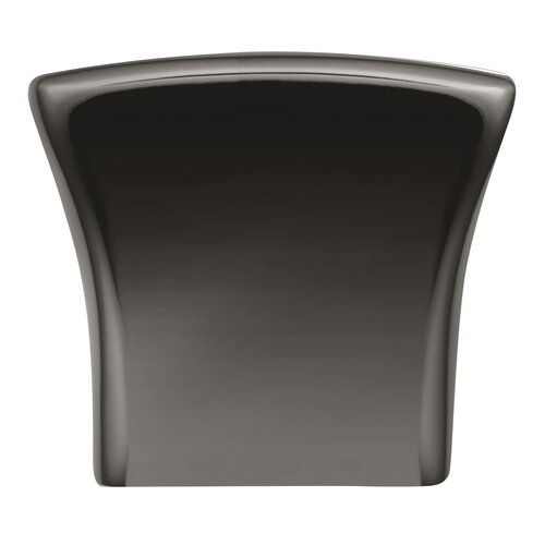 Tan Contemporary Knob, 34x23mm, Black Nickel