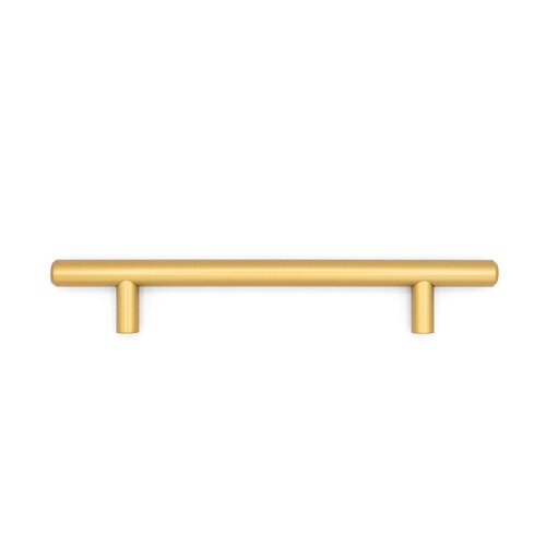 Modern Bar Pull, 128mm, Satin Gold