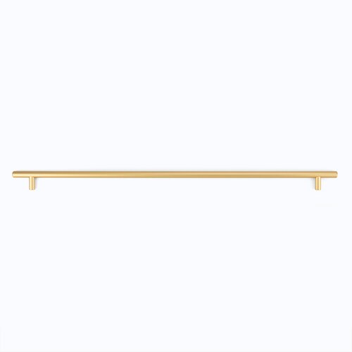 Modern Bar Pull, 480mm, Satin Gold