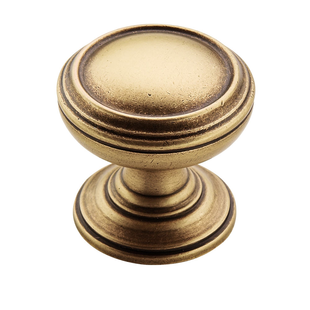 Revitalize Round Knob, Gilded Bronze