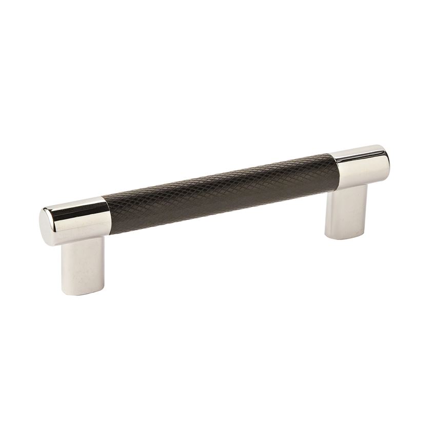Esquire Pull, 5-1/16 in (128 mm), Polished Nickel / Black Bronze