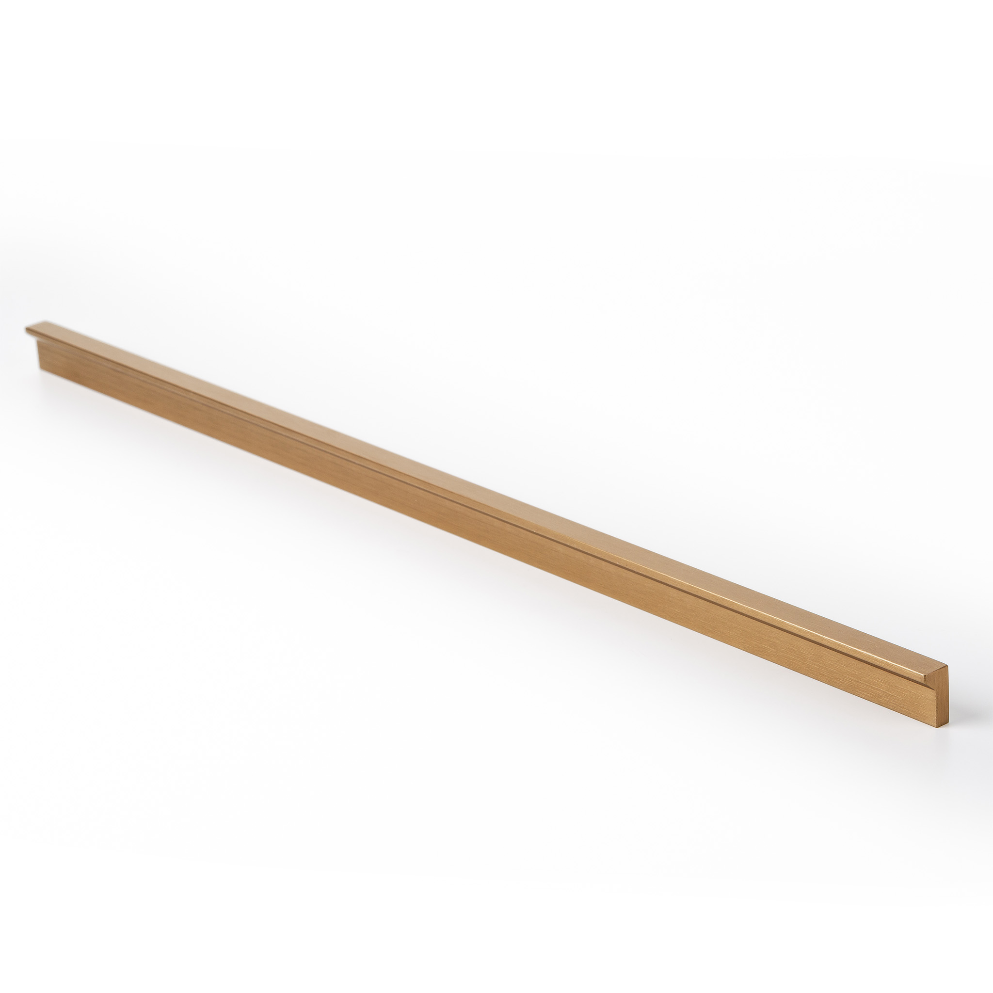 Angle Pull, 256 or 320mm, Brushed Dark Brass