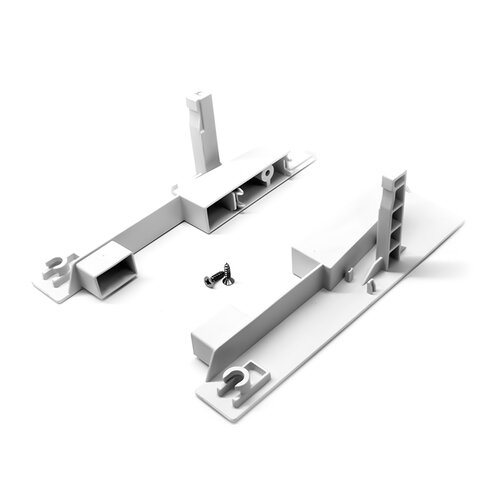 Front Fixing Bracket for Internal Drawer with Square Rails, 115 mm Height Sides