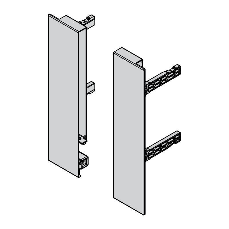 Front Fixing Clips for Legacy Prima Short Metal/Tall Glass Internal Drawers