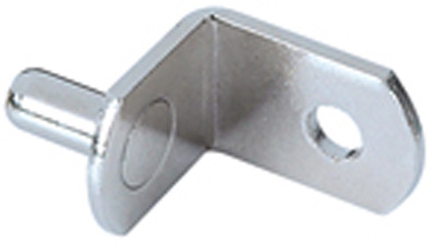 Bracket Style Shelf Support with Hole, 1/4" Pin