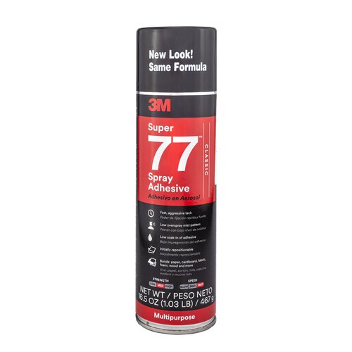 3M™ Super 77™ Multipurpose Spray Adhesive, 24 fl oz Aerosol Can