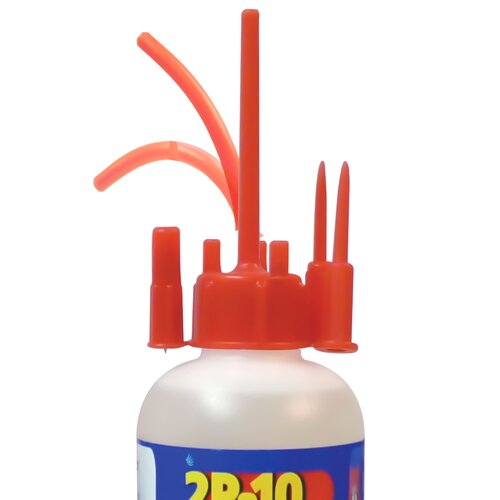 2P-10 Adhesive 10oz Bottle with Flexible Neck
